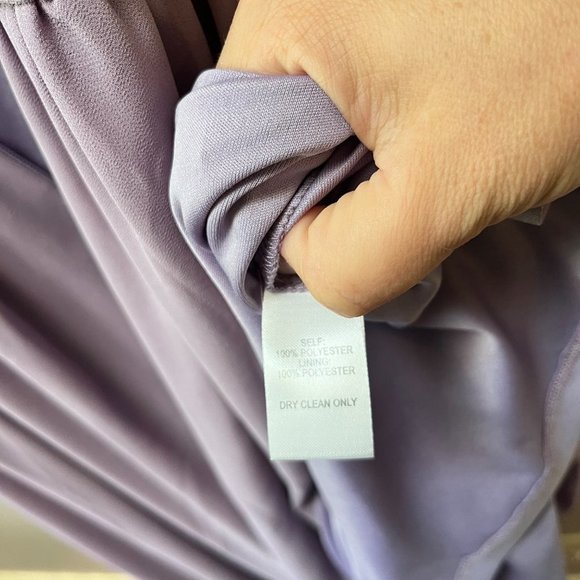 Lulus Heavenly Hues Dusty Purple Maxi Dress w/slit Medium M - Picture 7 of 7